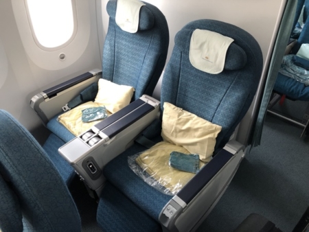 Vietnam Airlines premium economy seat