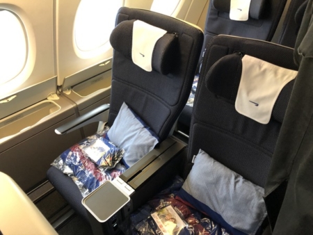 British Airways World Traveller Plus A380 seat